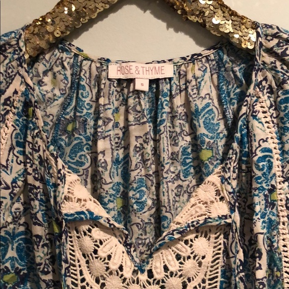 crochet peasant blouse - Picture 3 of 6